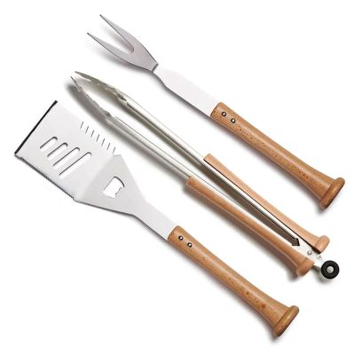 Customized Grill Fork Spatula and Tongs Tool Set
