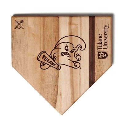 Tulane University Green Wave Baseball Home Plate Cutting Board