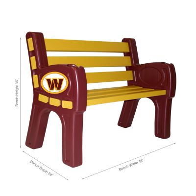 Washington Commanders Outdoor Bench