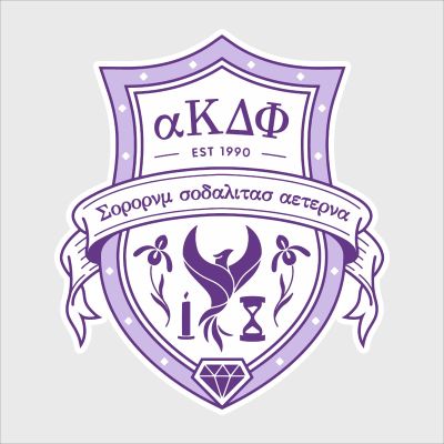 College Wall Decals - Alpha Kappa Delta Phi - Coat of Arms