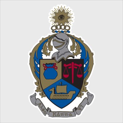 College Wall Decals - Alpha Kappa Psi - Coat of Arms