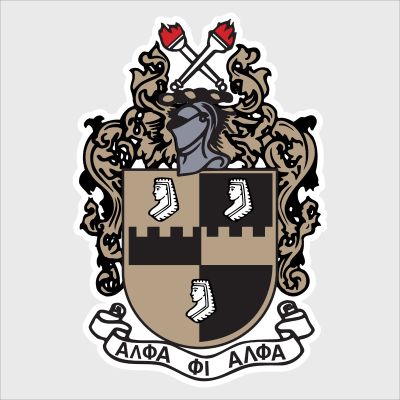 College Wall Decals - Alpha Phi Alpha - Coat of Arms