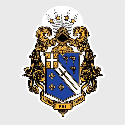 College Wall Decals - Alpha Phi Omega - Coat of Arms
