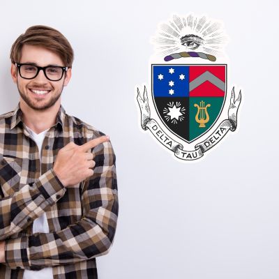 College Wall Decals - Delta Tau Delta - Coat of Arms