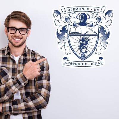 College Wall Decals - Lambda Phi Epsilon - Coat of Arms