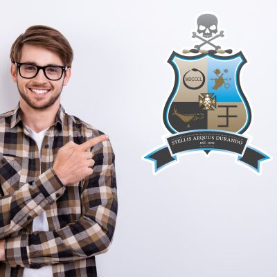 College Wall Decals - Phi Kappa Sigma - Coat of Arms