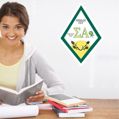 College Wall Decals - Sigma Alpha - Coat of Arms