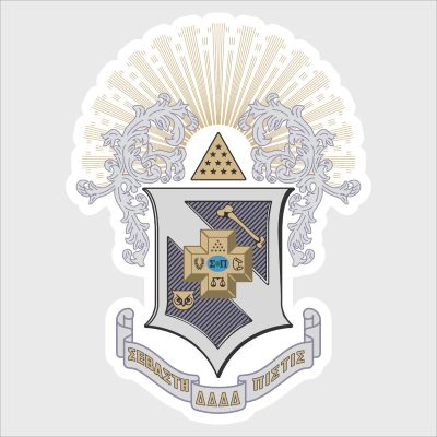 College Wall Decals - Sigma Pi - Coat of Arms
