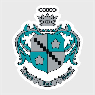 College Wall Decals - Zeta Tau Alpha - Coat of Arms
