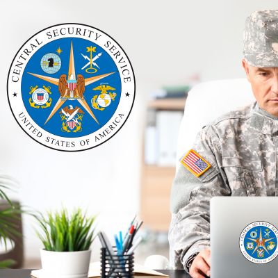Military Wall Decals - Military Laptop Decal - Central Security Service
