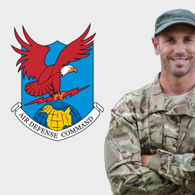 Military Wall Decals - Military Laptop Decal - Air Defense Command