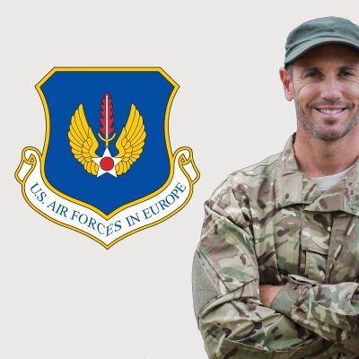 Military Wall Decals - Military Laptop Decal - US Air Forces in Europe