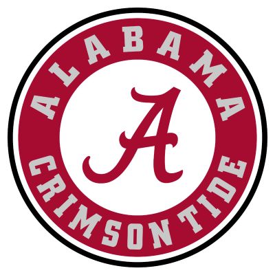 College Wall Decals - College Team Logos - Alabama Crimson Tide Circle
