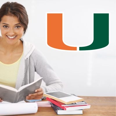 College Wall Decals - College Team Logos - University of Miami