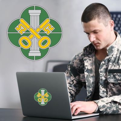 Military Wall Decals - Military Laptop Decal - 93th Military Police Battalion