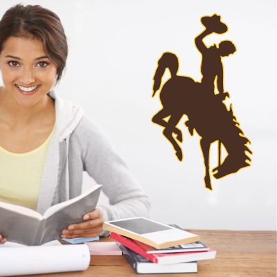 College Wall Decals - College Team Logos - University of Wyoming Cowboys