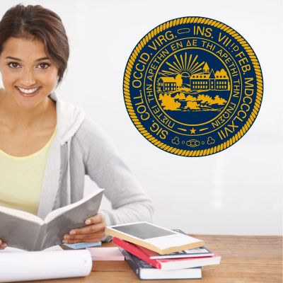 College Wall Decals - College Team Logos - West Virginia University Seal