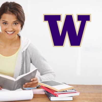 College Wall Decals - College Team Logos - University of Washington W Initial