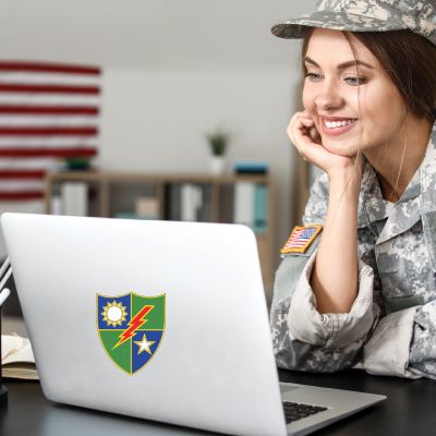 Military Wall Decals - Military Laptop Decal - 75th Ranger RGT