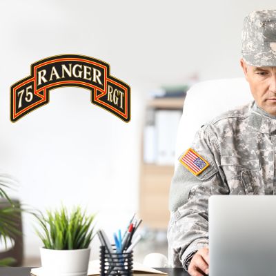 Military Wall Decals - Military Laptop Decal - 75th Rangers Regiment