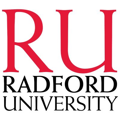 College Wall Decals - College Team Logos - Radford University RU Initials