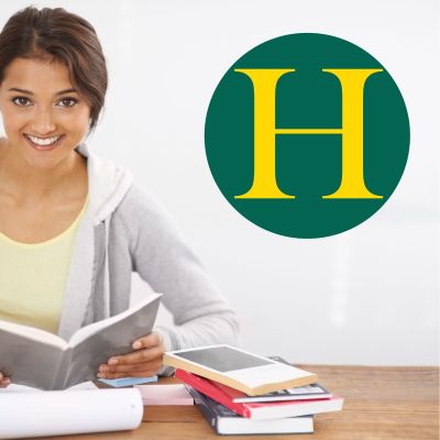 College Wall Decals - College Team Logos - Hollins H Roundel