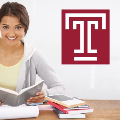 College Wall Decals - College Team Logos - Temple University T