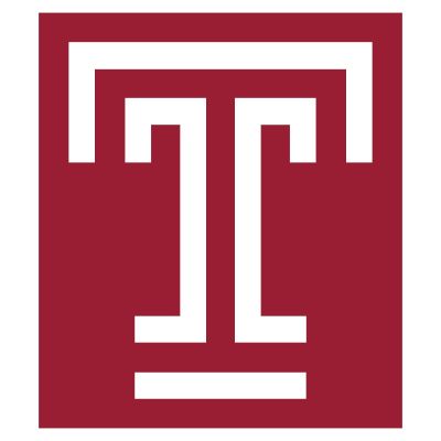 College Wall Decals - College Team Logos - Temple University T