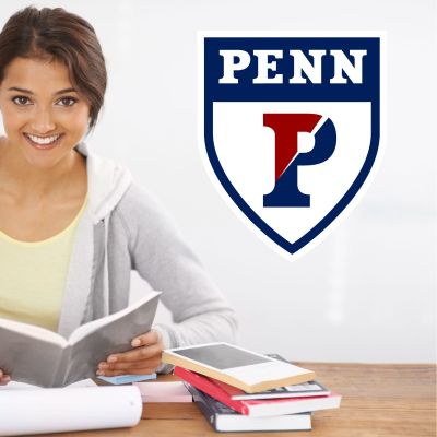 College Wall Decals - College Team Logos - Penn Shield Quakers