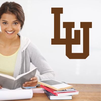 College Wall Decals - College Team Logos - Lehigh Mountain Hawks - LU Initials