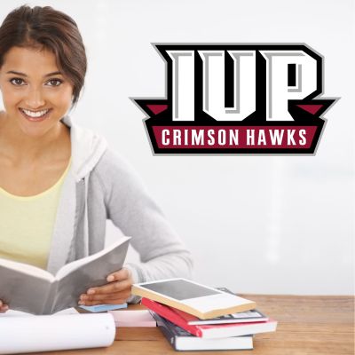 College Wall Decals - College Team Logos - IUP Crimson Hawks