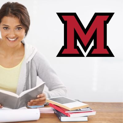 College Wall Decals - College Team Logos - Miami University Redhawks