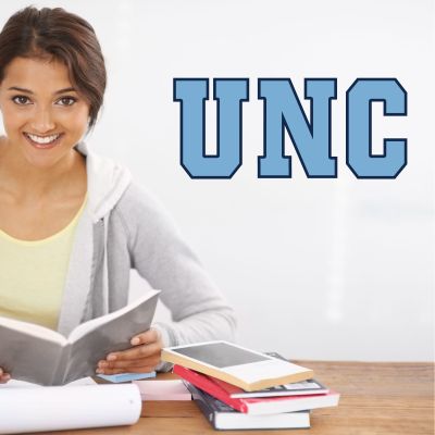 College Wall Decals - College Team Logos - UNC