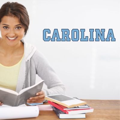 College Wall Decals - College Team Logos - Carolina