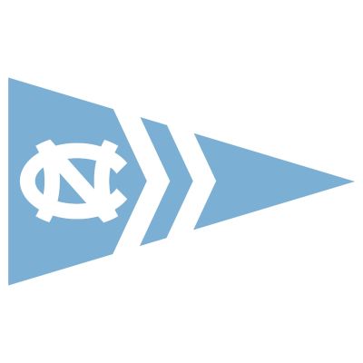 College Wall Decals - College Team Logos - Burgee - University of North Carolina