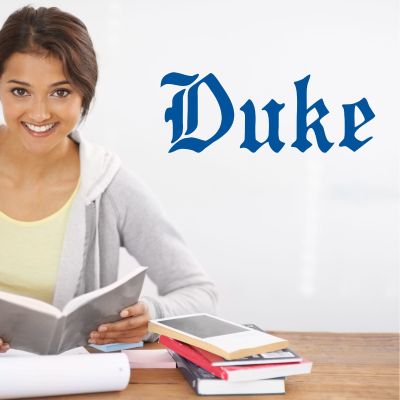 College Wall Decals - College Team Logos - Duke University - Duke Royal