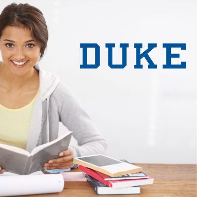 College Wall Decals - College Team Logos - Duke University - Duke Block Type