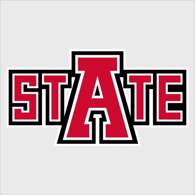 College Wall Decals - College Team Logos - Arkansas State Red Wolves