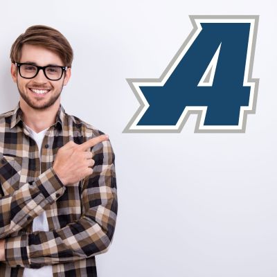 College Wall Decals - College Team Logos - Assumption Greyhounds