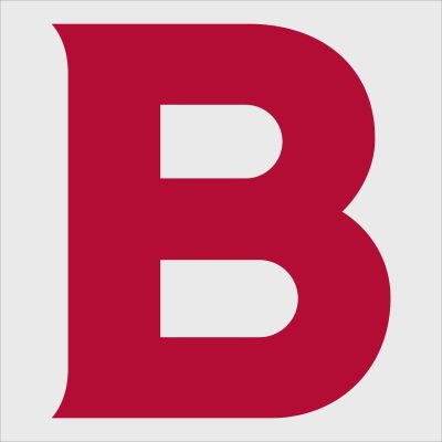 College Wall Decals - College Team Logos - Bates Bobcats B Logo