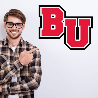 College Wall Decals - College Team Logos - Biola BU Initials