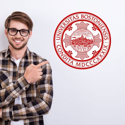 College Wall Decals - College Team Logos - Boston University Seal