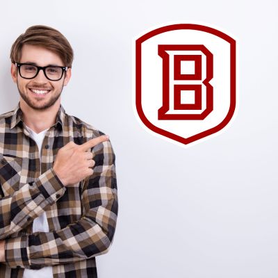 College Wall Decals - College Team Logos - Bradley University Shield