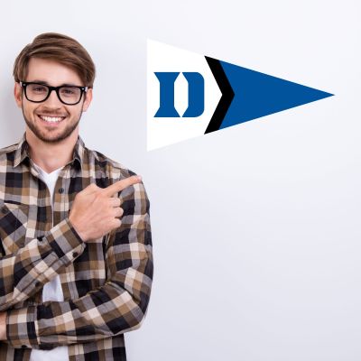 College Wall Decals - College Team Logos - Burgee of Duke University