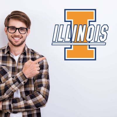 College Wall Decals - College Team Logos - Fighting Illini