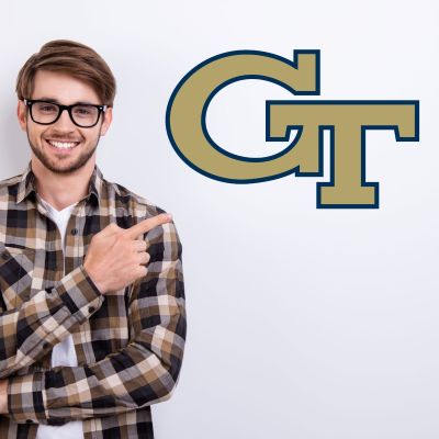 College Wall Decals - College Team Logos - Georgia Tech Yellow Jackets Logo