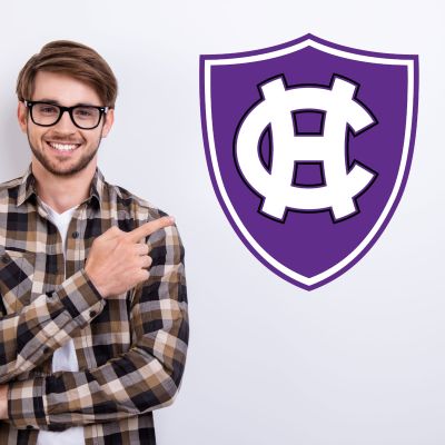 College Wall Decals - College Team Logos - Holy Cross Crusaders Shield