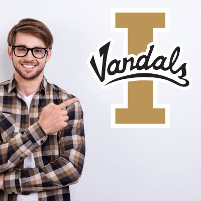 College Wall Decals - College Team Logos - Idaho Vandals Gold
