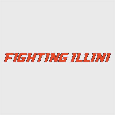 College Wall Decals - College Team Logos - Fighting Illini Wordmark