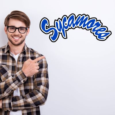 College Wall Decals - College Team Logos - Indiana State Sycamores Wordmark